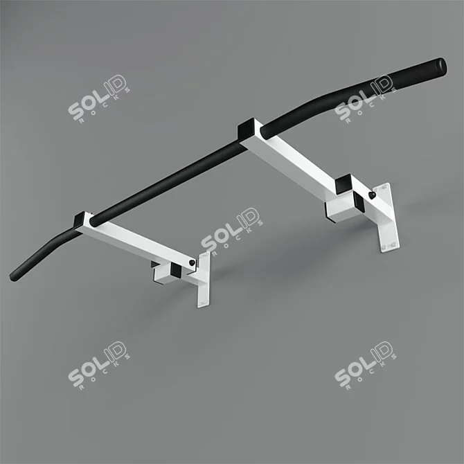 Sporty Horizontal Bar 3D model image 1