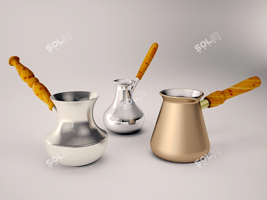 Title: Turkish Coffee Maker 3D model image 1