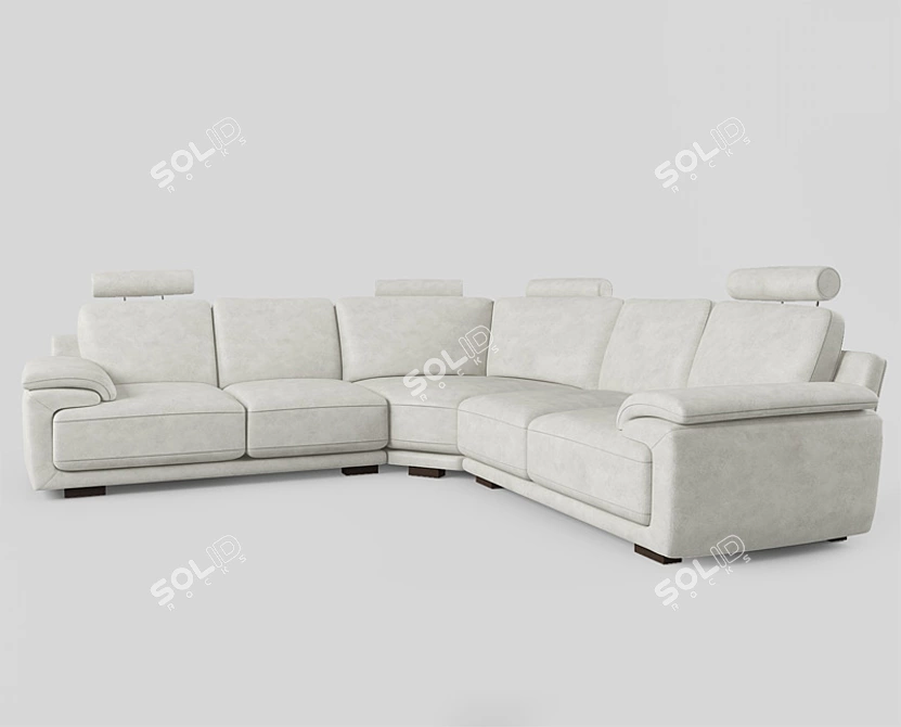 Modern Corner Sofa 3D model image 1