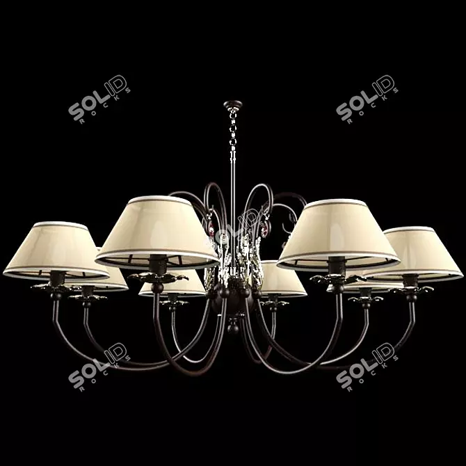 VIAN Efesto - Elegant and Spacious Chandelier 3D model image 1