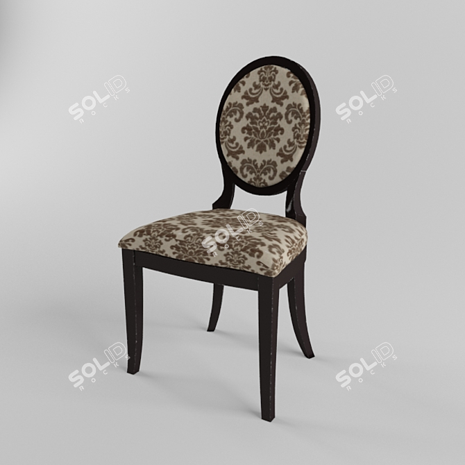 Elegant Tonin Glamour Chair 3D model image 1