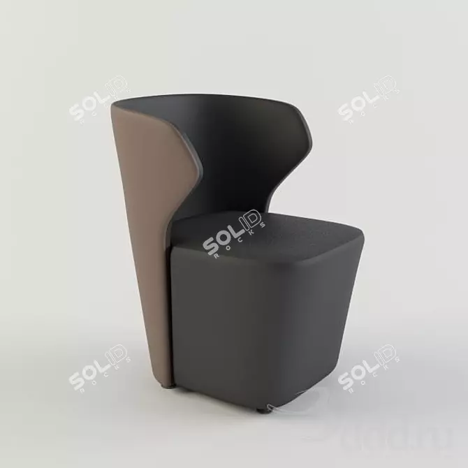 Elegant Aurora Chair  3D model image 1