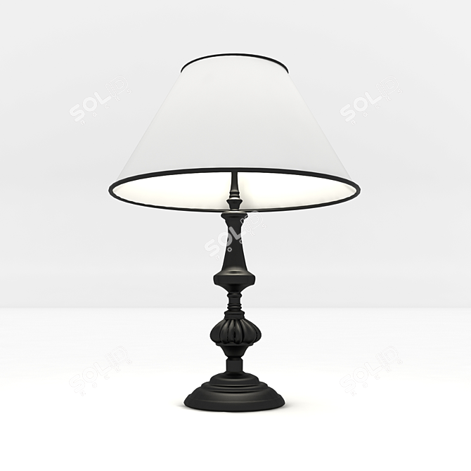 Elegant Desk Lamp 3D model image 1