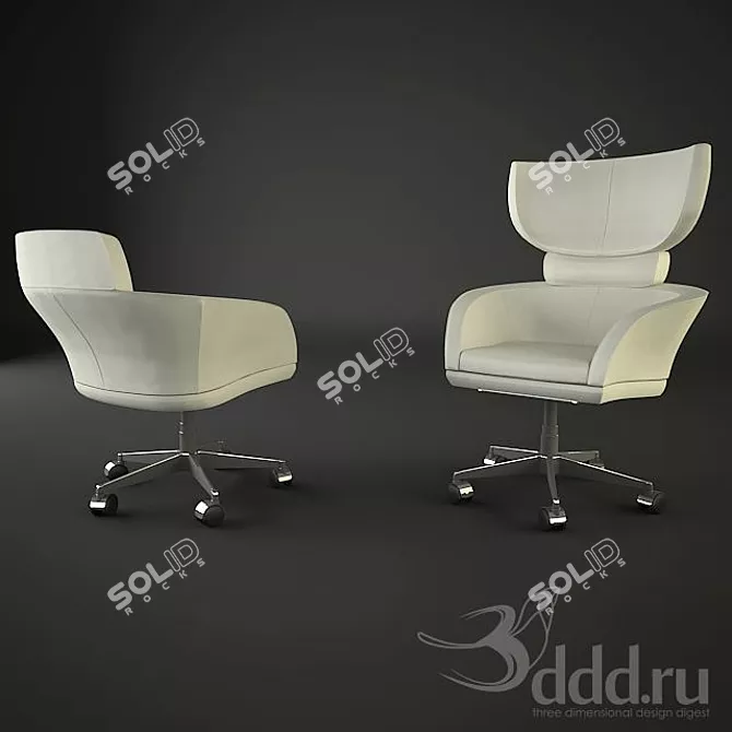 Stylish Office Chairs: GIORGETTI Collection 3D model image 1