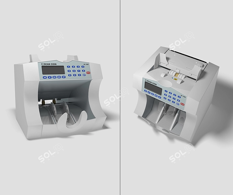 Digital Coin Counter 3D model image 1