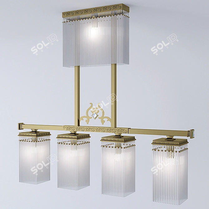 Kutek Carino Chandelier Set 3D model image 1