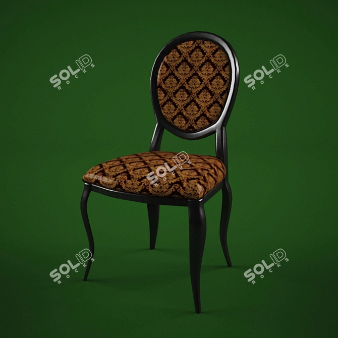 Classic Poly Chair: Timeless Elegance 3D model image 1