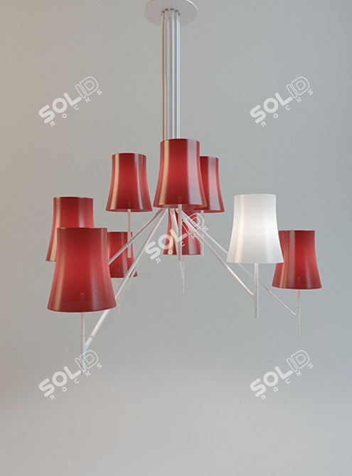 Foscarini Birdie Ceiling Lamp 3D model image 1