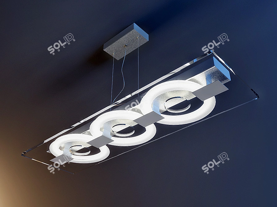 Elegant Suspension Light ITRE 3D model image 1