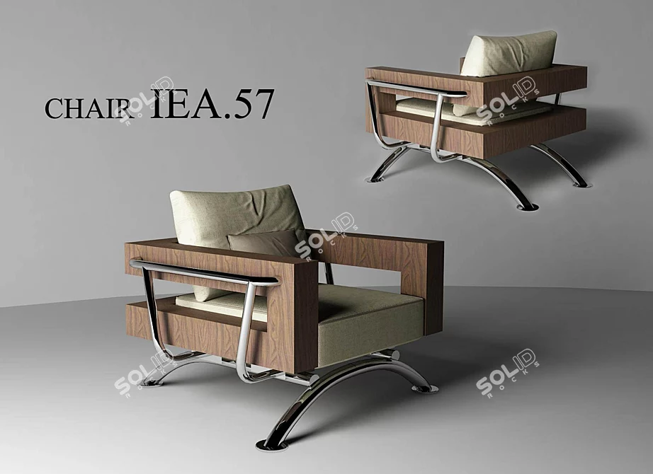 Designer Chair IEA.57 3D model image 1