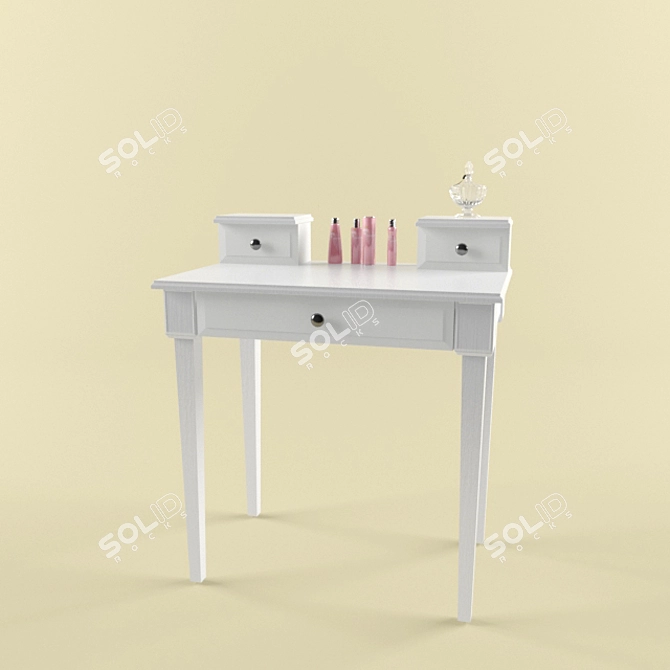 Cosmetic Vanity Table 3D model image 1