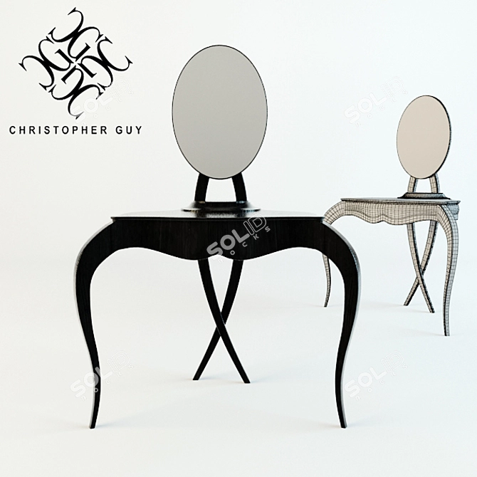 Elegant Vanity Table by Christopher Guy 3D model image 1