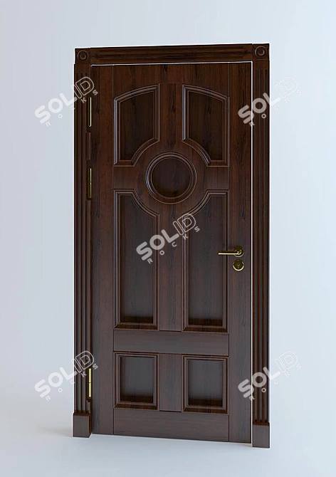 Classic Style Interior Door 3D model image 1