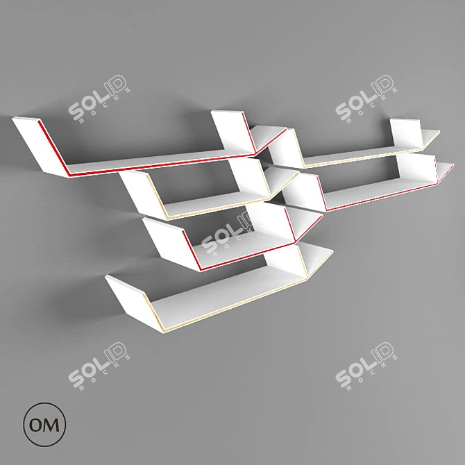 AR 2698 Shelf System 3D model image 1