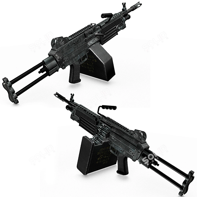 Fabrique National M249 SAW 3D model image 1