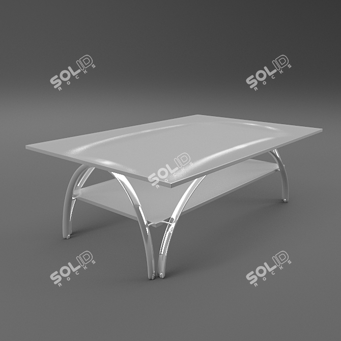 Modern 1000x1500 Coffee Table 3D model image 1