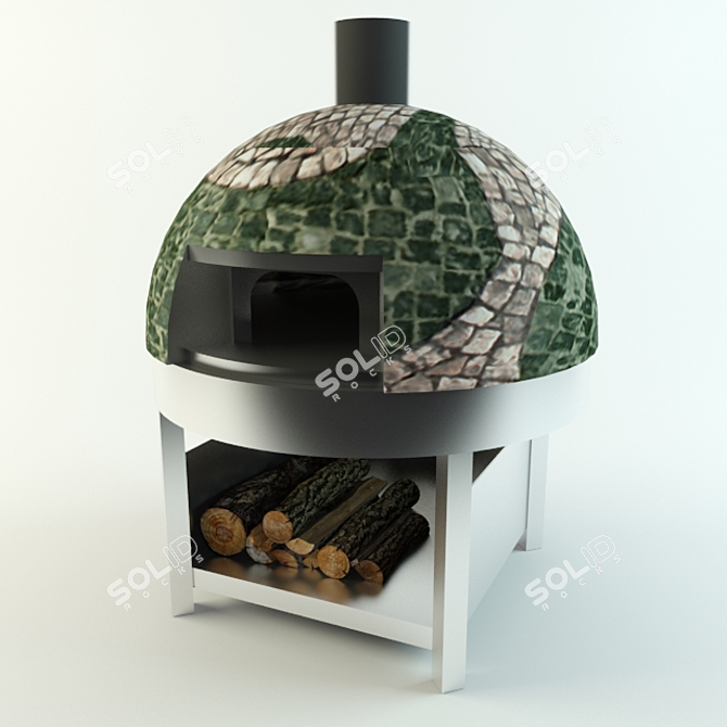 Authentic Italian Pizza Oven: Morello Forni 3D model image 1