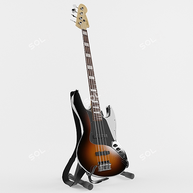 Classic Fender Jazz Bass 3D model image 1