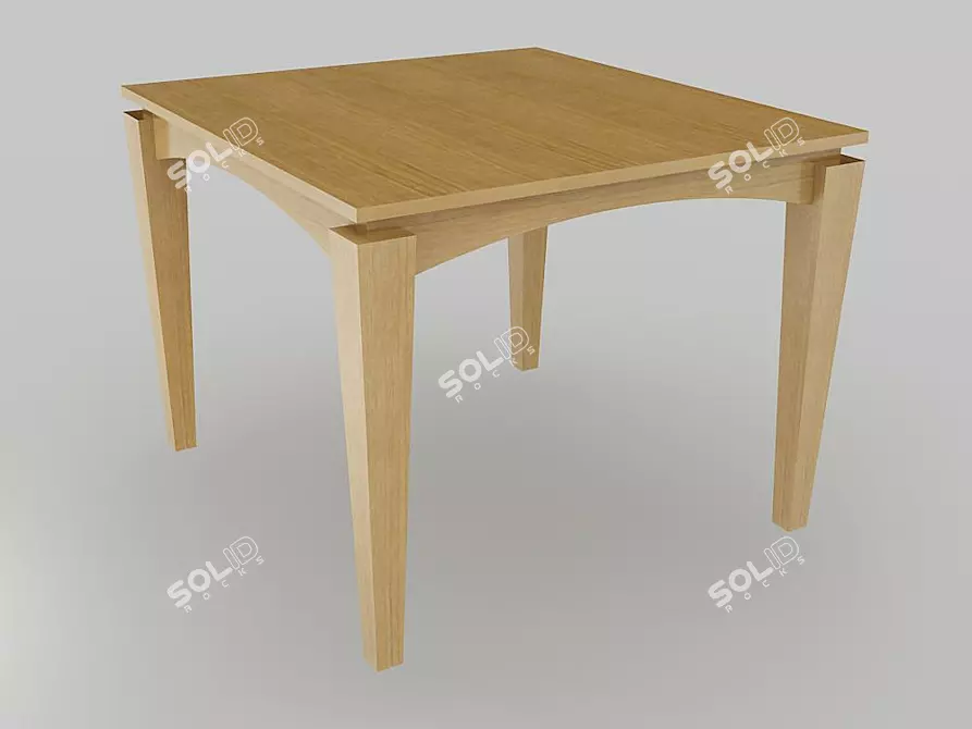 Porada Tablo: Italian Cherry Wood Lacquered Modern Table 3D model image 1