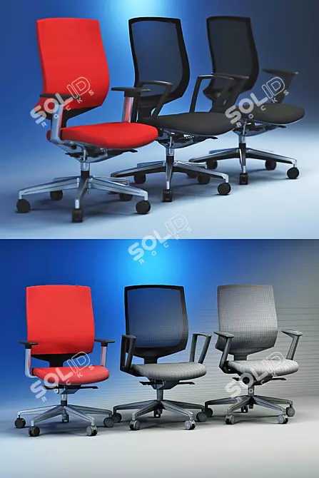 Veo Office Chairs from Kloeber: Unmatched Quality 3D model image 1