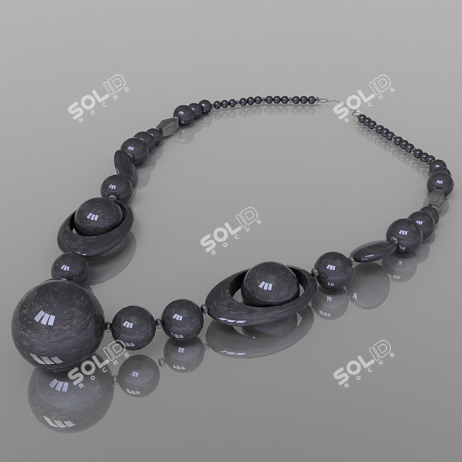 Colorful Beads for Jewelry Making 3D model image 1