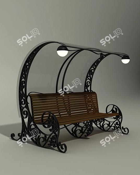 Forged Bench 3D model image 1