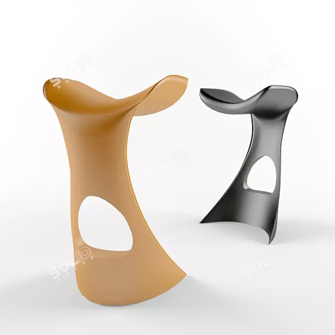 Koncord Bar Stool by Karim Rashid 3D model image 1