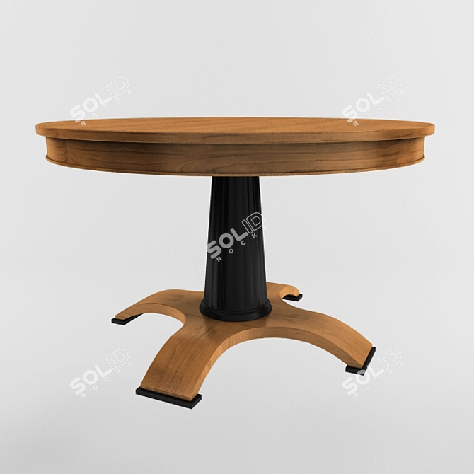 Elegant Selva Round Table 3D model image 1