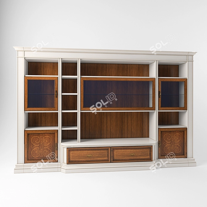 Stylish Stilema "Margot" Wall Unit 3D model image 1