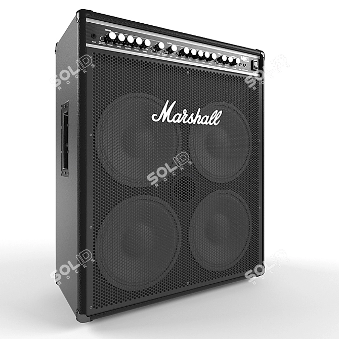 Marshall MB4410: The Ultimate Bass Combo Amplifier 3D model image 1