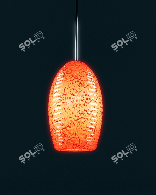 Elegant Pendant Lamp 3D model image 1