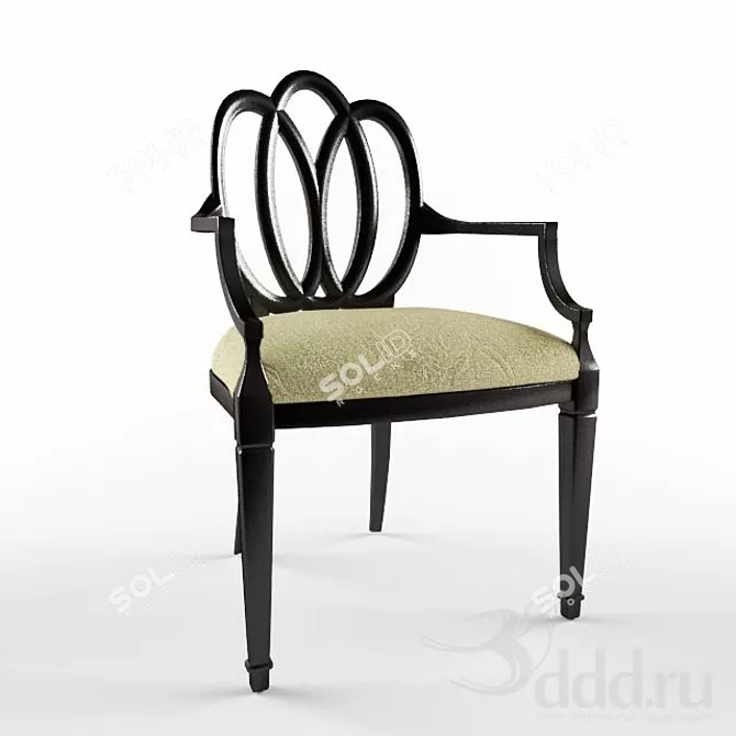 Stylish Gibbons Armchair by Kerry Joyce 3D model image 1