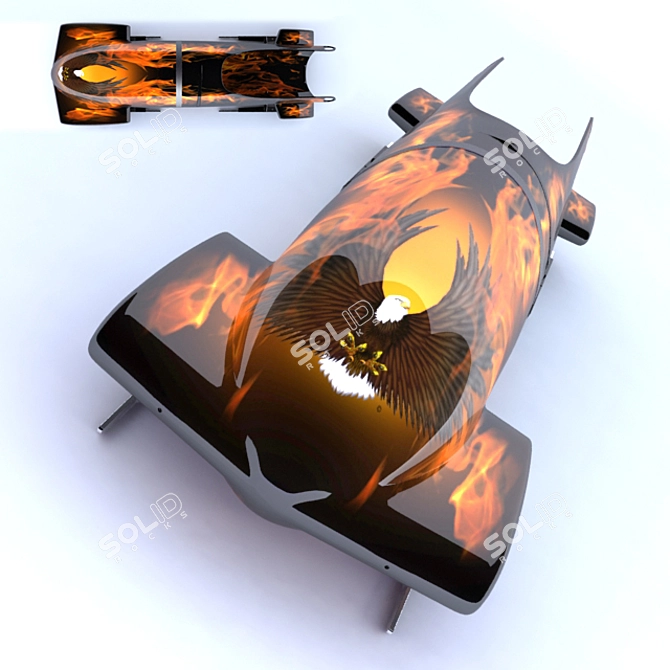 SnowTrax Pro - Ultimate Snow Sled 3D model image 1