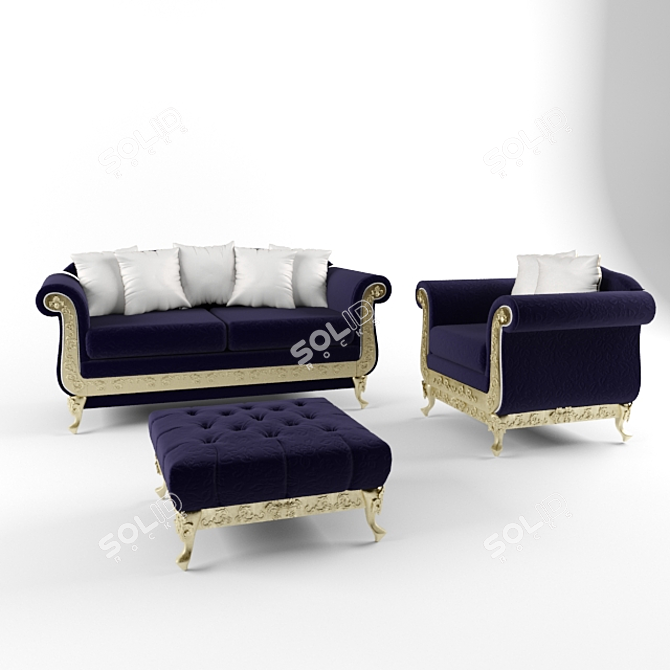 Elegant Fratelli Furniture Collection 3D model image 1