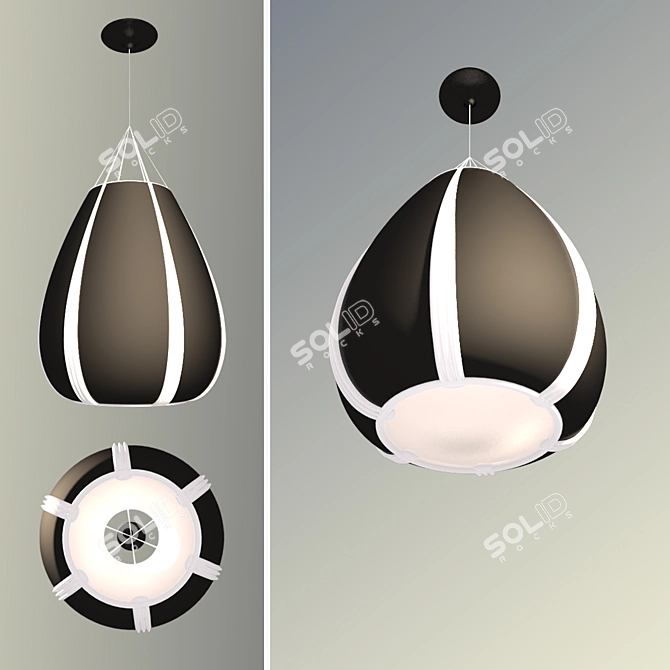  Ceiling Pear Lamp 3D model image 1