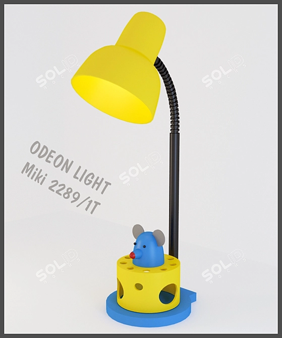 Elegant ODEON LIGHT Miki Pendant 3D model image 1