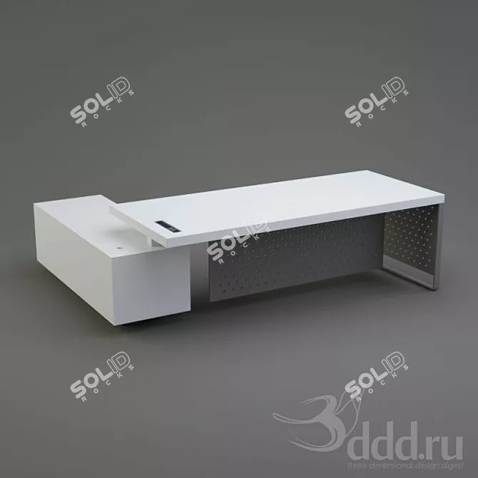 Executive Manager Desk 3D model image 1