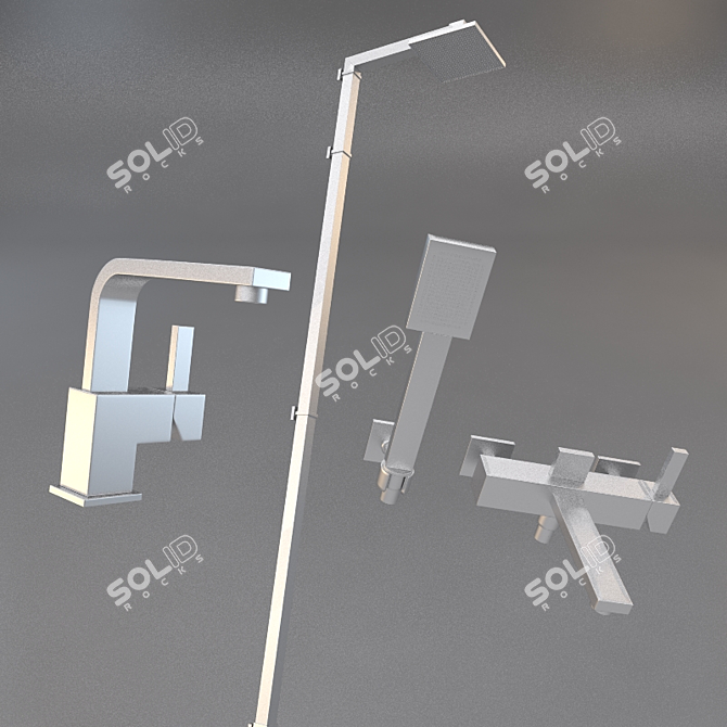 Stylish Newform Faucets 3D model image 1