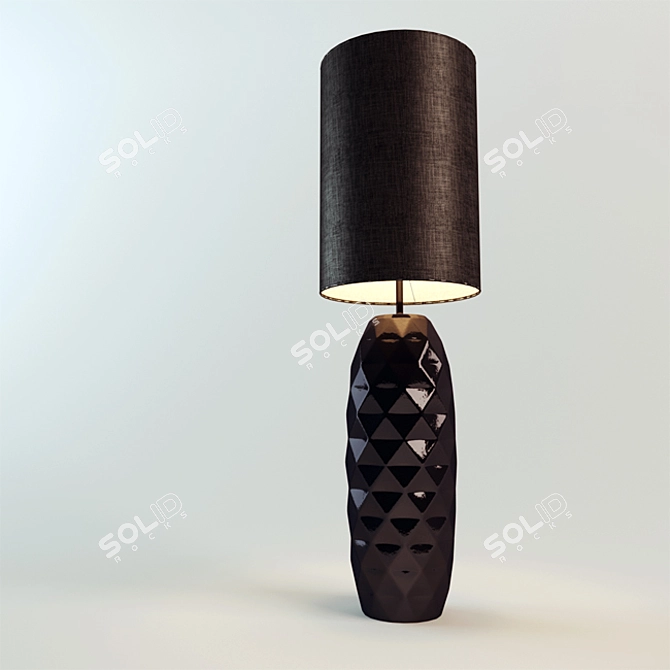 Elegant 845mm Table Lamp 3D model image 1