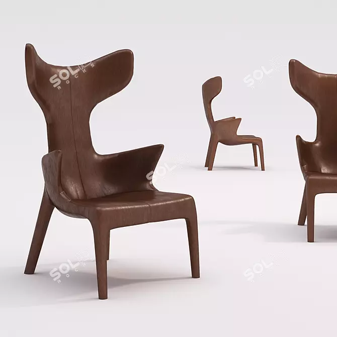 Title: Driade Lou Read: Stylish Comfort for Your Space 3D model image 1