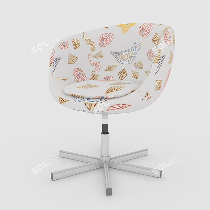 Swivel Chair, Krokek 3D model image 1