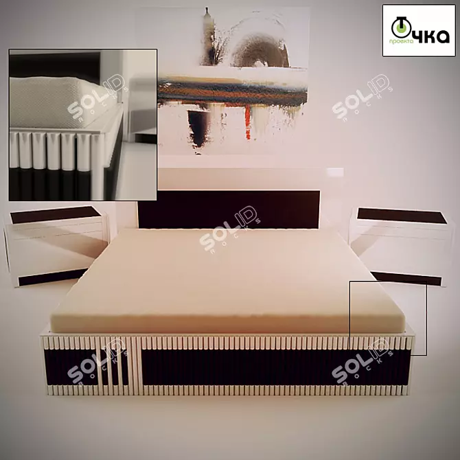 Lorca Collection: Stylish Bedroom Set 3D model image 1