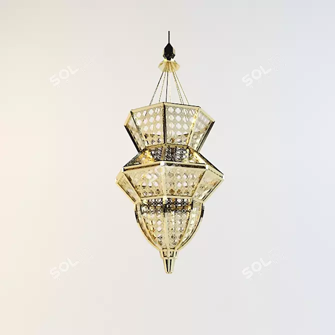 Oriental Charm Pendant 3D model image 1