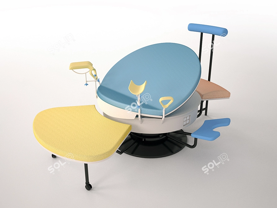 Vivipar Vitalux - Versatile Birthing Bed 3D model image 1