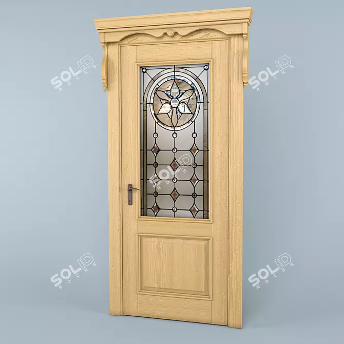 Prima-M Glass Door 2050х800 3D model image 1