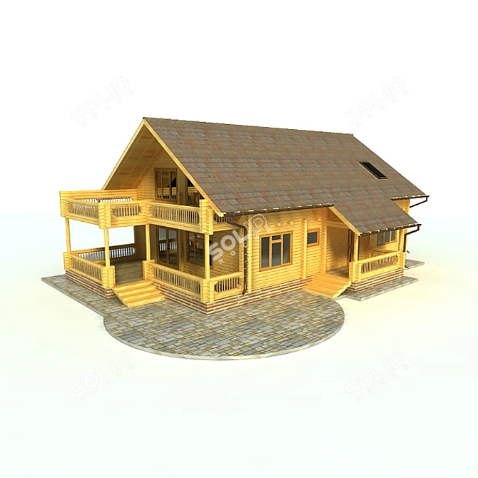 Cozy Bravo Cottage 3D model image 1