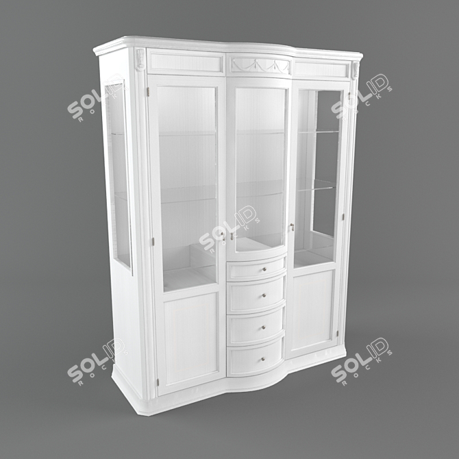 Luxury Firenze Day Display Cabinet - Camelgroup 3D model image 1