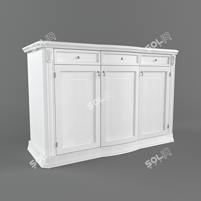 Elegant Firenze Day Ash Dresser 3D model image 1