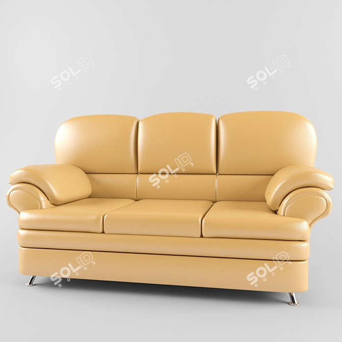 Leather Sofa 3D model image 1