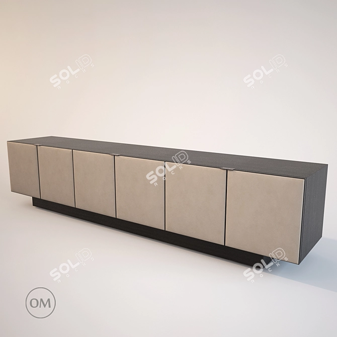 Elegant Minotti Morrison Bookcase 3D model image 1